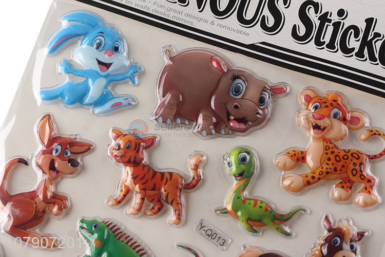 Factory wholesale multi-color creative cartoon animal stickers