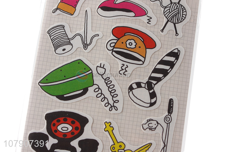 Good wholesale price multicolor cartoon toy stickers for kids