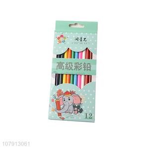 New arrival 12 color colored pencils student drawing pencils