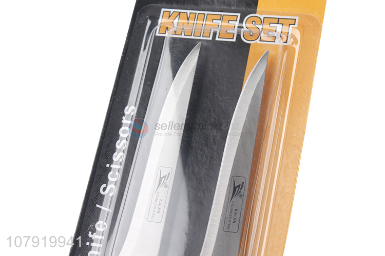 New Design Stainless Steel Cutlery Fruit Knife With Plastic Handle