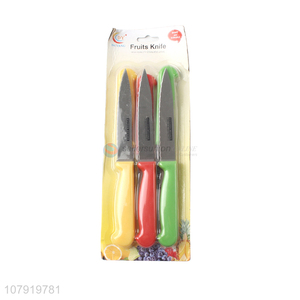 New Arrival 3 Pieces Serrated Fruit Knife Vegetable Knife Set