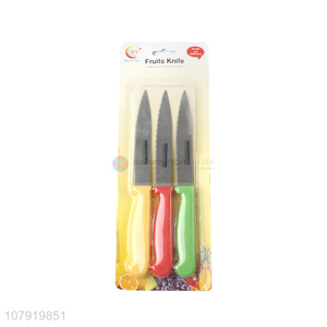 Factory Supplies 3 Pieces Fruit Knife Best Kitchen Knife Set