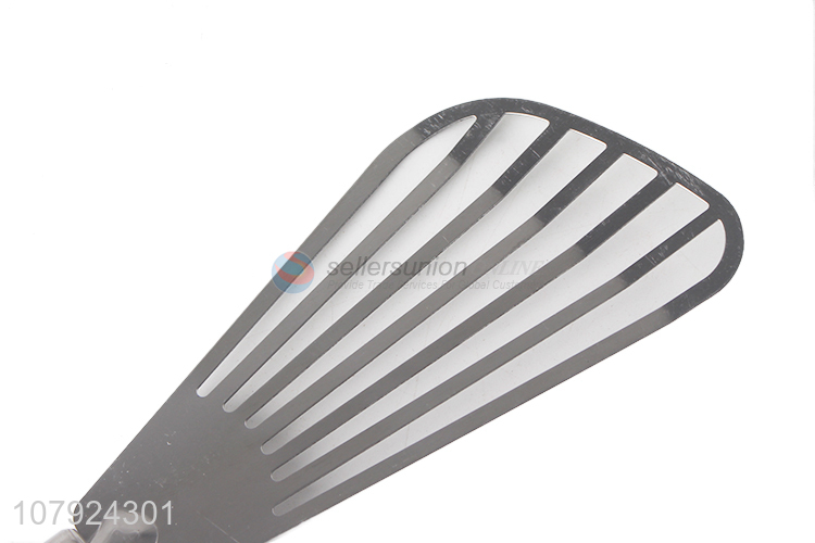 High quality sloted stainless steel fish turner steak spatula frying turner