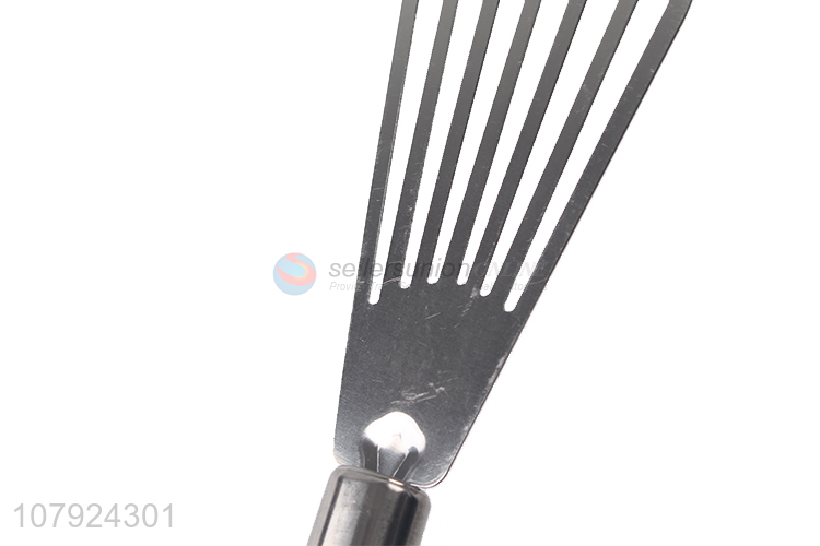 High quality sloted stainless steel fish turner steak spatula frying turner