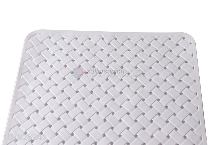 New products white pvc non-slip bathroom mat with cheap price