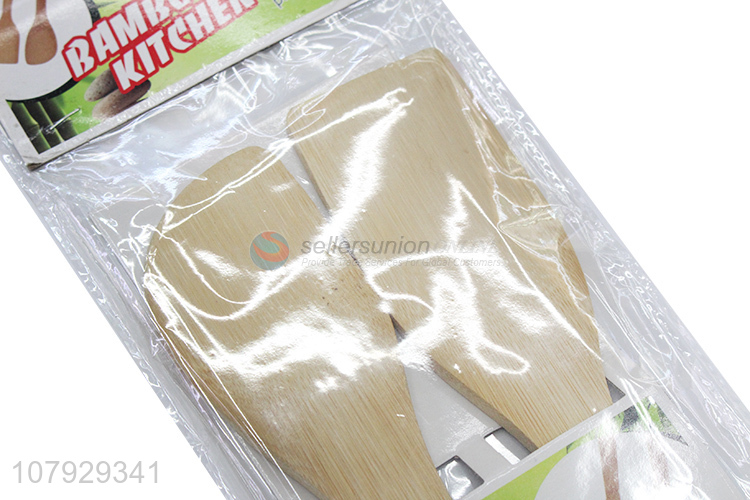 Hot selling bamboo spatula with long handle universal kitchen tools