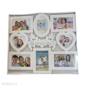 New products plastic home decorating combination photo frame with top quality