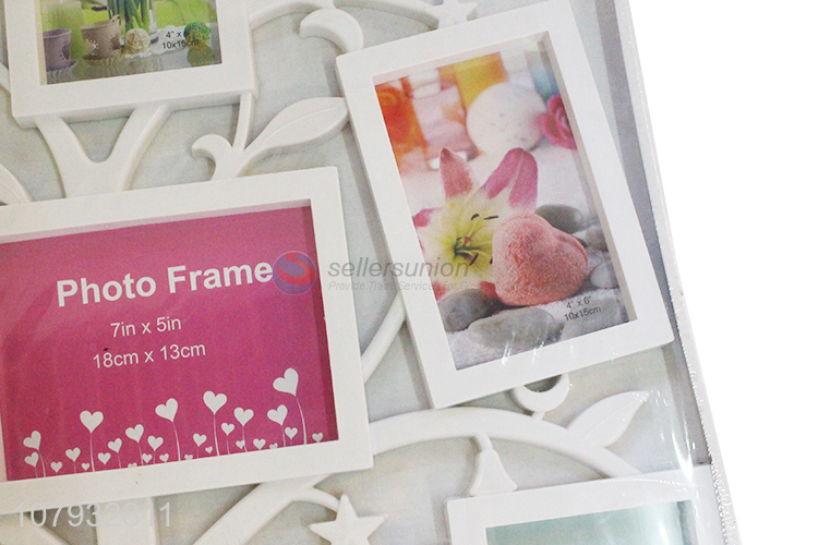 Popular products tree shape family collage photo frame with seven opening