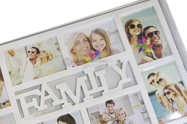 Best quality family plastic combination photo frame for home decoration