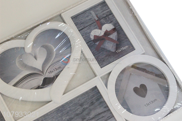 Factory supply six openings family collage picture photo frame for gifts