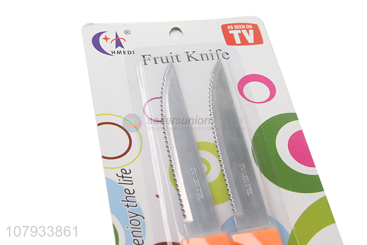 Best Selling 2 Pieces Serrated Fruit Knife Kitchen Knife Set