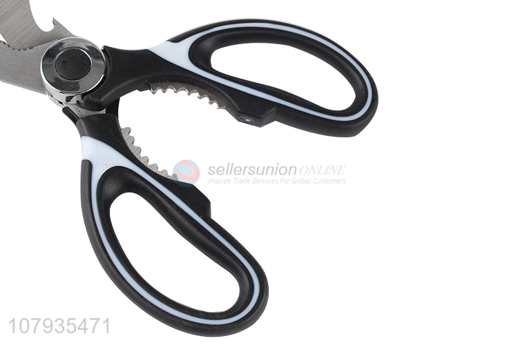 Wholesale multifunctional stainless steel kitchen shears chicken bones scissors with cover