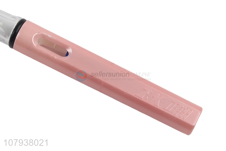 High quality pink writing pen with ink sac for students