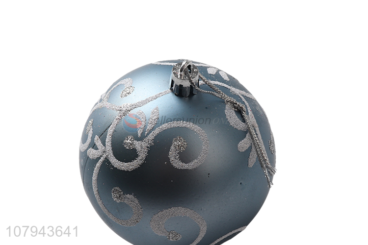 Hot selling blue christmas ball painted christmas party decoration