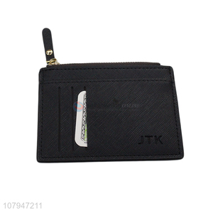 Good quality black mini card holder wallet purse wholesale