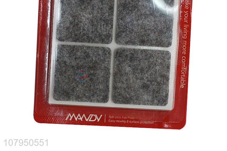 Yiwu factory household felt floor mat furniture non-slip mute rubber mat