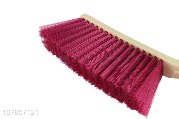 Hot sale rose red plastic brush household cleaning fur brush