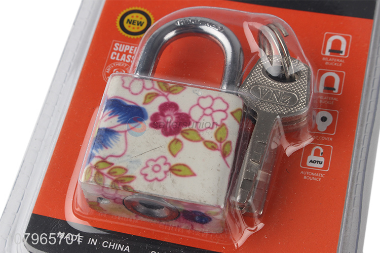 New style printing creative padlock household universal padlock