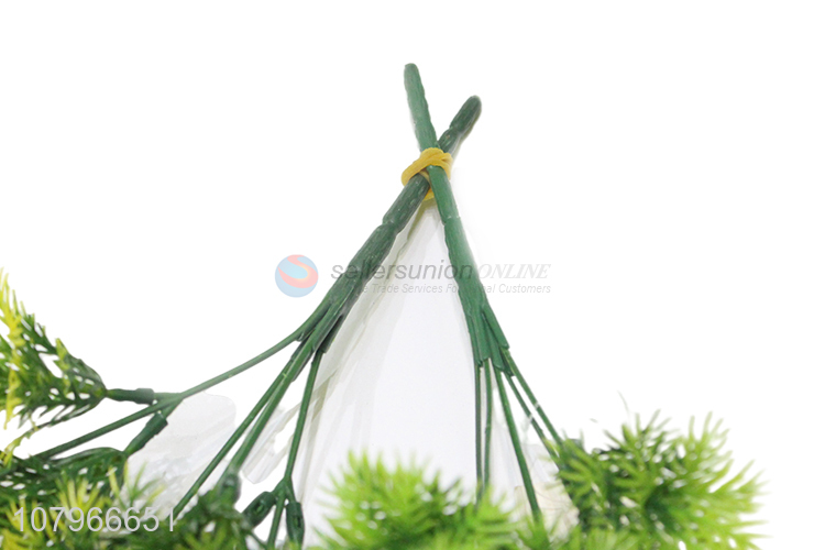 China Exports Green Creative Golden Vanilla Imitation Plant Decoration