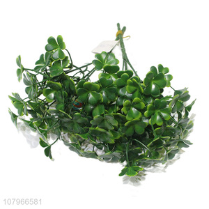 Good quality green clover simulation plant home party decoration