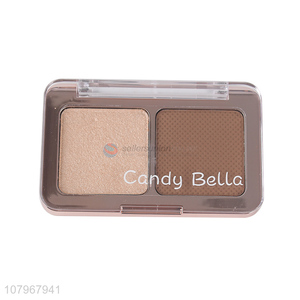 Factory price custom women 2color highlight blush palette wholesale