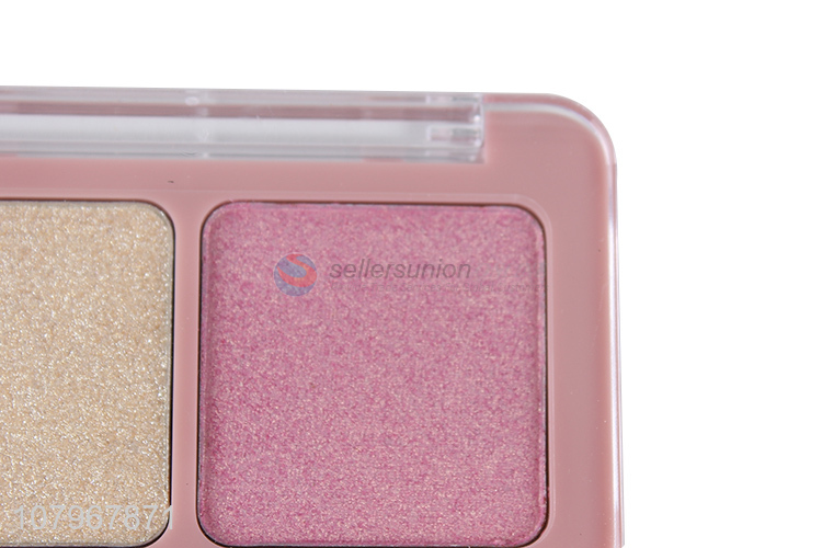 Most popular custom women cosmetic 2color highlight blush palette for sale