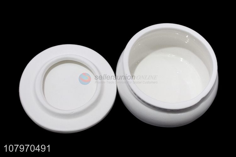 Online wholesale luxury round ceramic jewelry box porcelain jewel case