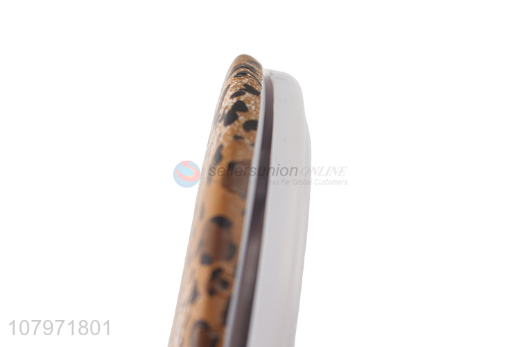 New Design Leopard Print Foldable Round Makeup Mirror Compact Mirror