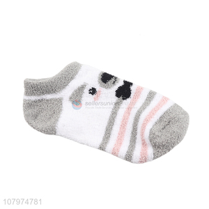 New arrival children winter socks fluffy microfiber socks for kids