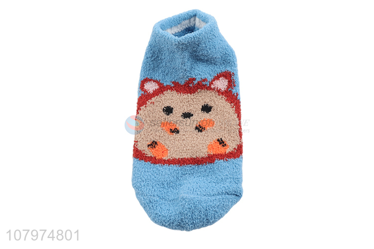 Online wholesale children winter warm cosy cartoon microfiber socks