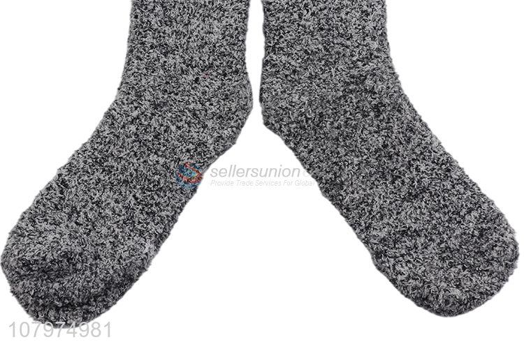 Good quality 2 pairs ladies comfortable thermal crew socks for winter