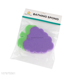 Online wholesale grape shape children kids bath sponge for infants