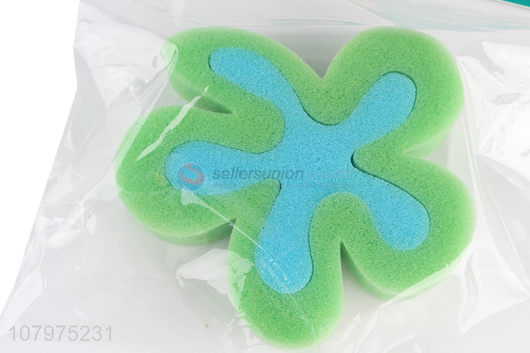 Low price starfish shape shower bath sponge body scrubber