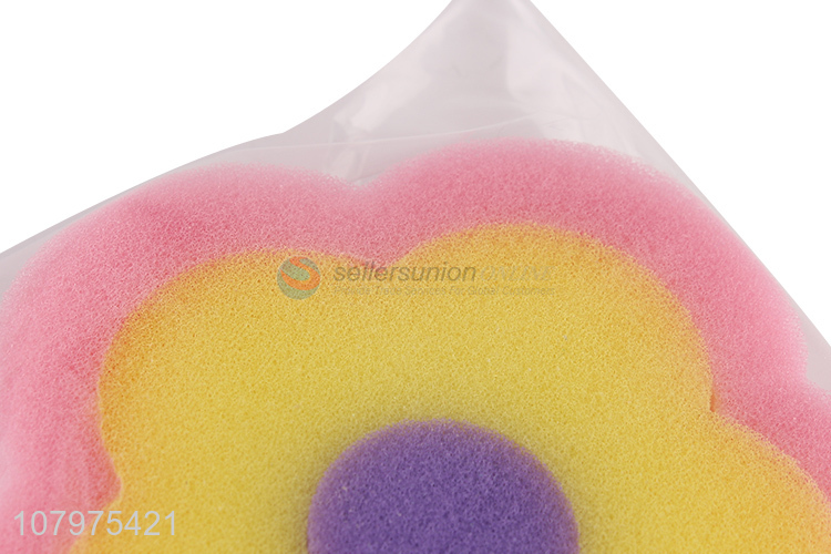 China factory flower shape bath shower sponge for children & baby