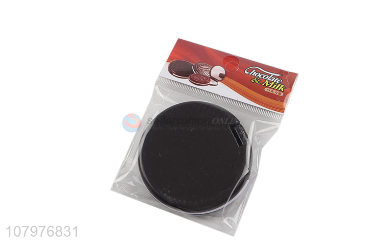 Wholesale creative cookie shape mirror and comb set portable compact mirror set