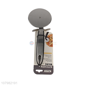 Factory wholesale silver stainless steel pizza cutter baking tools