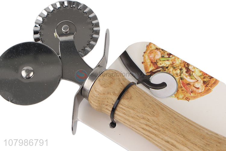 Yiwu wholesale double wheels pizza tools pizza cutter for home