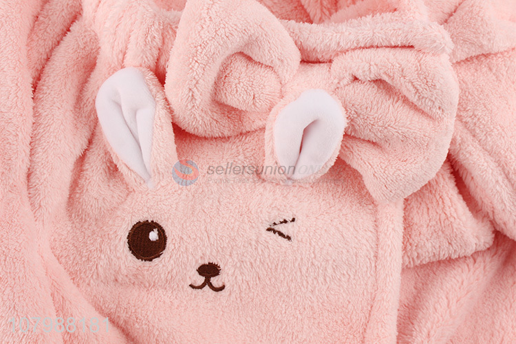 China factory pink cute soft bath towel for daily use