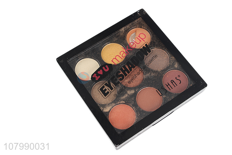 Low price 9-color eyeshadow lasting makeup byeshadow palette wholesale