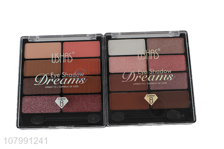 Popular Long Lasting 8 Colour Eyeshadow Palette With Brush