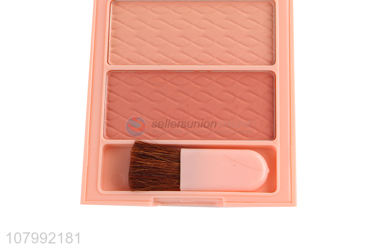 Best Price Portable 2 Colors Blusher Makeup Blush With Brush