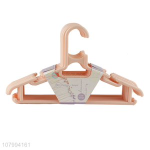 Factory supply multi-purpose seamless plastic children clothes hanger wholesale