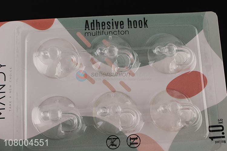 Wholesale waterproof heavy duty vacuum suction hooks plastic wall mounted hook