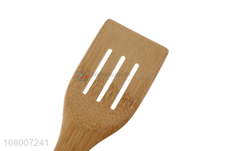 Wholesale from china bamboo cooking tools slotted spatula for kitchen