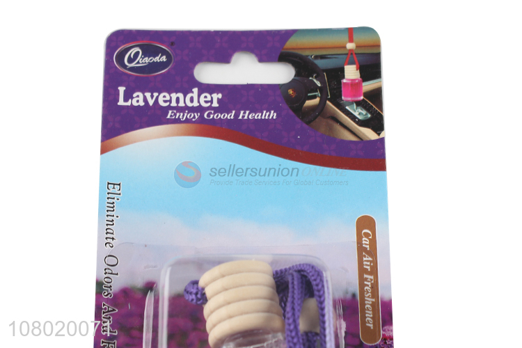 Custom Lavender Scented Air Freshener Hanging Car Perfume