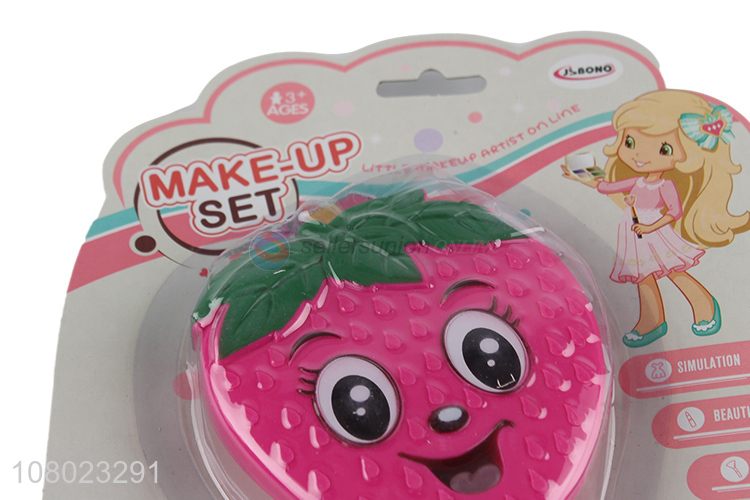 Yiwu market turn cover strawberry cosmetics toys for children