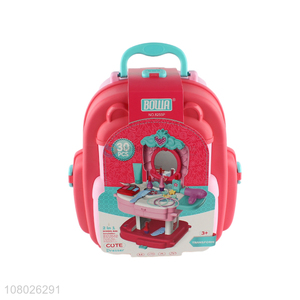 Best quality dressing table school bag transform kids toy