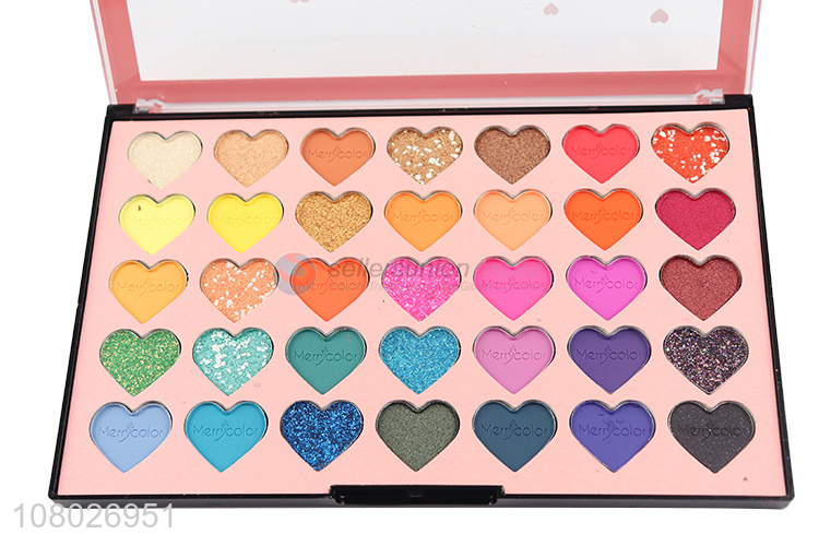 Best selling 35 colors eyeshadow palette sequin glitter eyeshadow palette