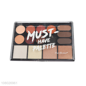 Yiwu market 15 colors eyeshadow eyebrow highlighter contour palette