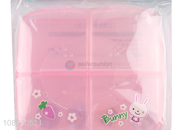 New design pink plastic pill box medicine box for sale